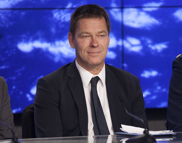 Hans Koenigsmann, former SpaceX VP of Build and Flight Reliability, at a space event or press conference