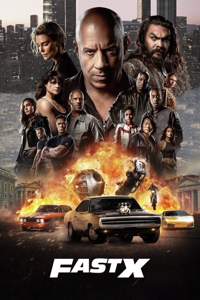 Official poster of Fast X: Part 2, the 11th Fast & Furious film, featuring Vin Diesel, Jason Momoa, and high-speed action scenes.