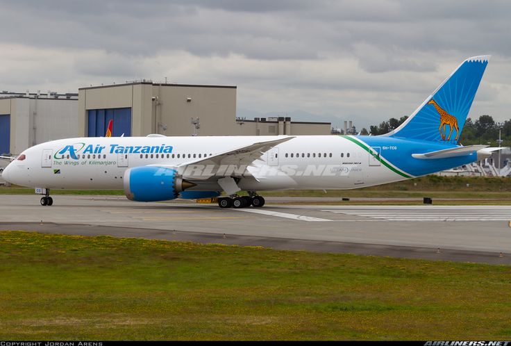 Air Tanzania plane on runway