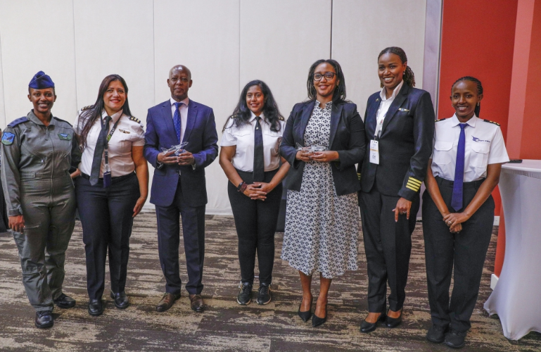 Delegates gather at the Kigali Convention Center during the 2025 Aviation Africa Summit & Exhibition.