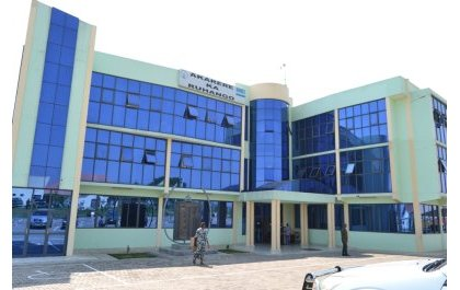 Exterior view of the Ruhango District Headquarters building in Rwanda.