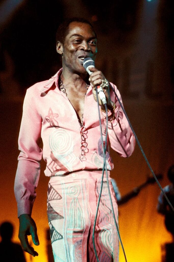 The influence of Fela Kuti on modern African musicians performing Afrobeat.