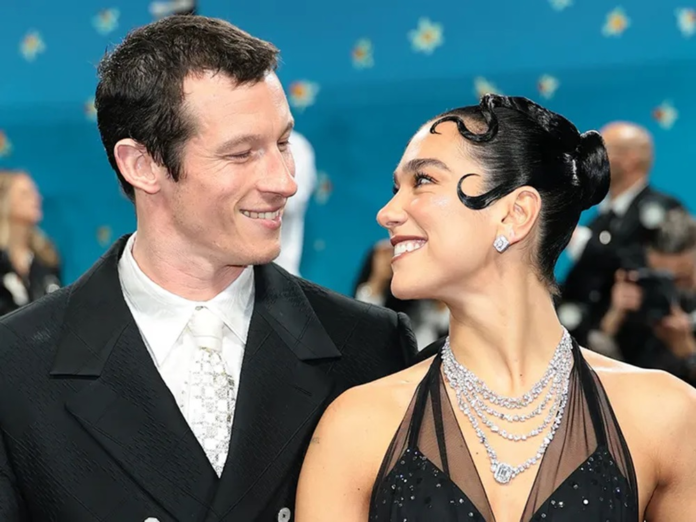 singer Dua Lipa and actor Callum Turner